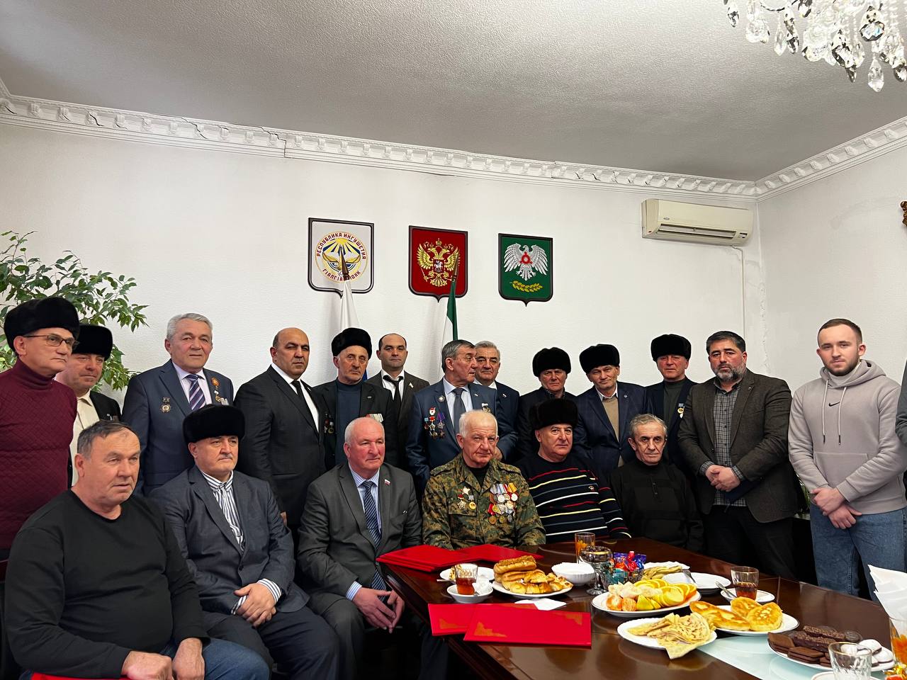 В стенах городского совета депутатов г. Назрань прошло мероприятие по вручению благодарственных писем Ветеранам Афганцам.